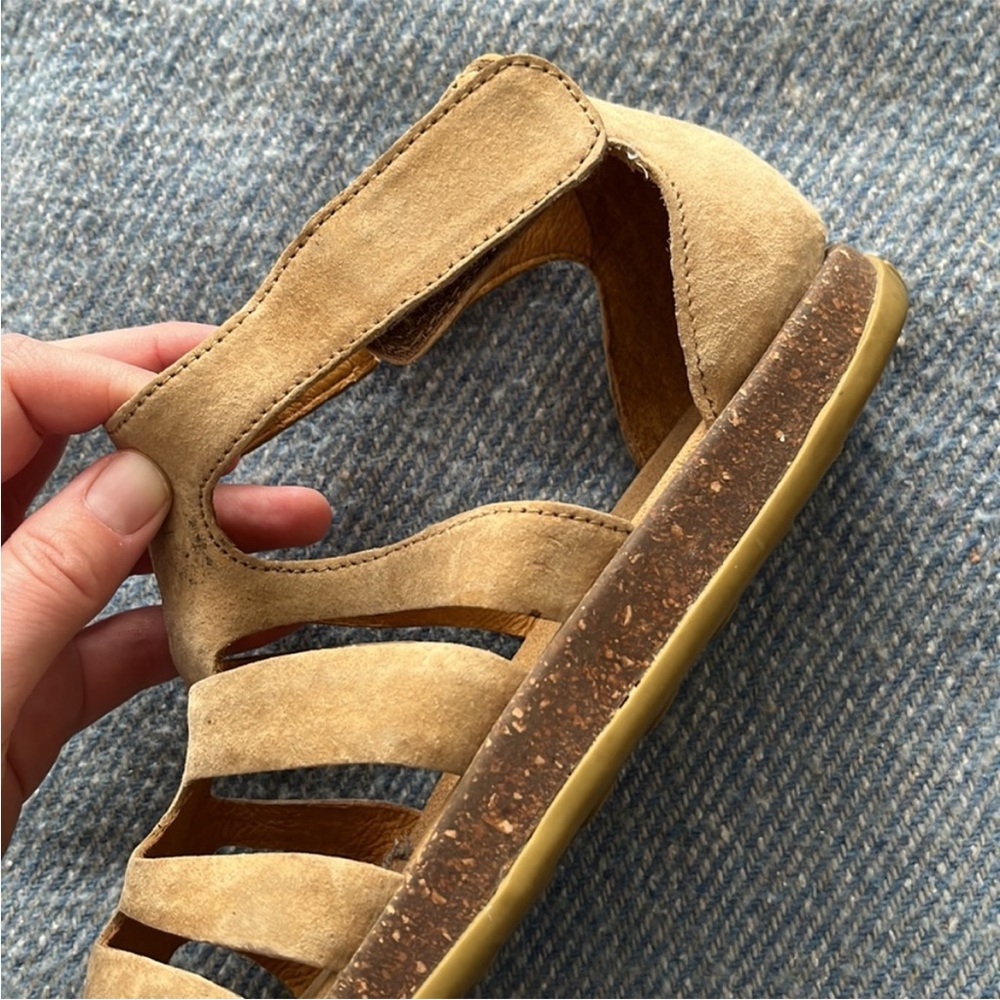 Camper Tan Leather Gladiator Sandals - Picture 2 of 7
